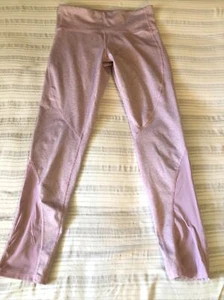 OLD NAVY ACTIVE pink Leggings XL (14-16) Lace Ankles - Picture 1 of 9