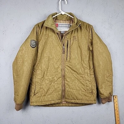 Simms Jacket Mens Medium M Brown Logo Ski Snowboard Heavy Puffer Outdoor Casual  - Image 1 of 4