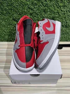 Size 8.5M/10W - Jordan 1 Low SE Homage Split Gym Red Cement Grey (W) Sz 10W/8.5M - Picture 1 of 6