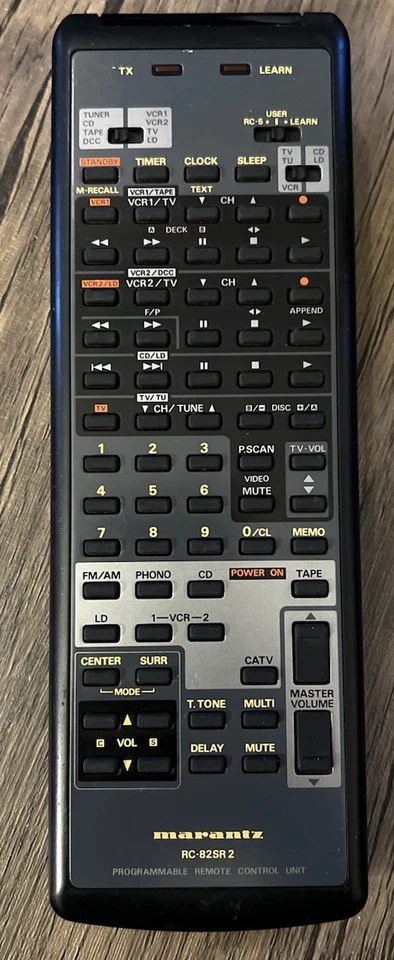 Подлинный Marantz RC-82SR 2 домашнего аудио ресивера пульт дистанционного управления SR-82 SR-73 SR82 - Изображение 1 из 1