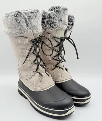 Khombu Emily Women’s Beige Faux Fur Winter Snow Boots Waterproof Size 6M - Image 1 of 4