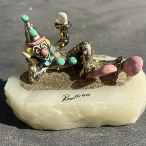 1990 Ron Lee Clown Figurine New Pinky Lying Down Signed Numbered 87 Limited Ed. - Picture 1 of 15