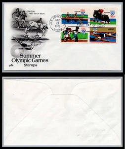 US FDC # 1791-1794 15c Olympics  ArtCraft  S.Cancel 1979, 9Q247 - Picture 1 of 1