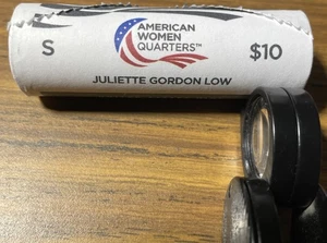 2025 S BU Juliette Gordon Low Mint Wrapped Quarter Roll In pictures - Picture 1 of 3