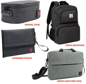 Bolsa a prueba de olores negra Cartera Estuche Bolsa Forrada de Carbono Bolsas Bloqueables Sin Olores - Imagen 1 de 51