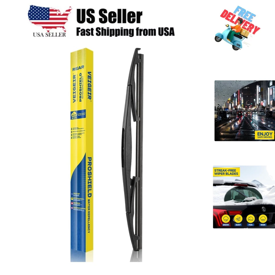 12-дюймовое заднее стеклоочиститель совместимо с Mazda 3 2014-2018, Nissan Armada 2005-202... - Изображение 1 из 4