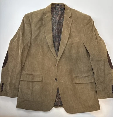 Lauren Ralph Lauren Mens Brown Tan Corduroy Blazer Sport Coat 2 Button Size 41R - Image 1 of 4