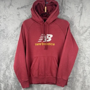 New Balance Hoodie Red Pullover Sweatshirt Medium 95 Embroidered Logo Vintage - Picture 1 of 8
