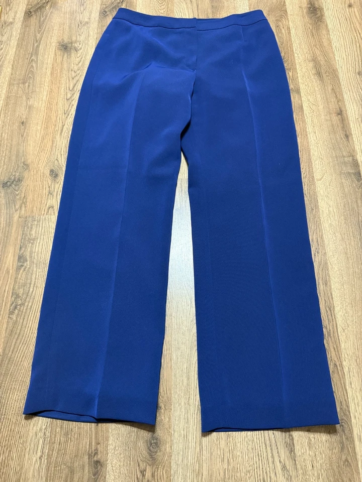 Pantalones Kasper, para mujer talla 4 pequeños, azules, pantalones de vestir, negocios Foto 1 de 4