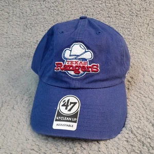 Texas Rangers '47 Brand Cooperstown Collection Cleanup Blue Strapback Hat - Bild 1 von 6