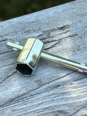 Ludwig Vintage Nickel Plated Rail Tom Bass Mount Wrench NOS Never Used - Image 1 of 4