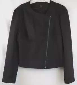 Apt 9 Collarless Scuba Motto Jacket Size L - Picture 1 of 10