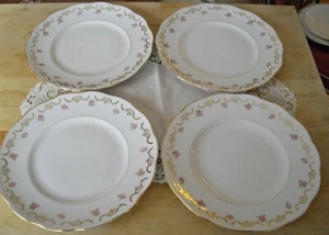 Platos de colección Homer Laughlin The Angelus Pink Roses 9" ~ Juego de 4 ~ - Imagen 1 de 12