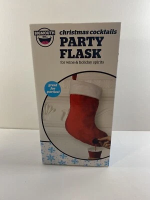 BIGmouth Gag Christmas Cocktails Stocking Party Flask Dispenser New In Box - Image 1 of 4