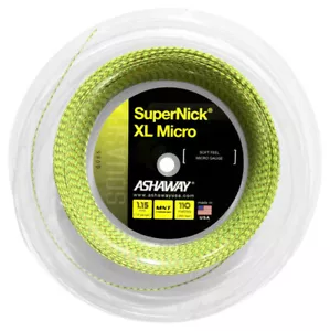 Ashaway SuperNick XL Micro Squah Strings Reel 18 1.15mm Yellow - Picture 1 of 1