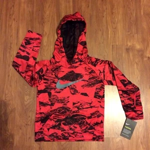 NWT Nike Boys Therma Fleece Hoodie Sweatshirt 86C382 Size 4 - Picture 1 of 3