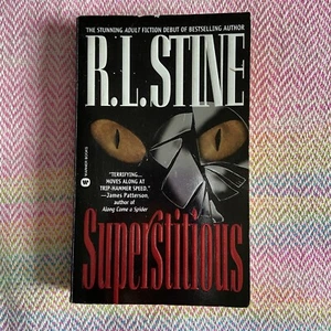 Superstitious by R. L. Stine - Vintage Warner Horror Paperback - Picture 1 of 4