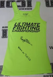Rowdy Bec Rawlings Signed Personally Worn Used UFC TUF 20 Shirt PSA/DNA COA Auto - Picture 1 of 24