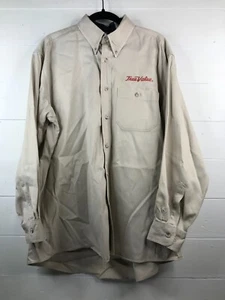 HighLand Men Khaki True Value Long Sleeve Button-Down Business Shirt L 16/16-1/2 - Picture 1 of 10
