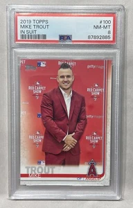 Mike Trout 2019 Topps In Suit SP Imagine Variation PSA 8 - Imagen 1 de 2