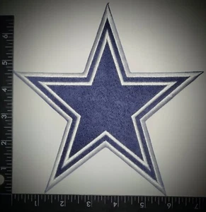NFL DALLAS COWBOYS (STARS) LOGO EMBROIDERED PATCH IRON-ON ITEM Est.7" - Picture 1 of 1