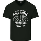 An Awesome Paralegal Looks Like Mens V-Neck Cotton T-Shirt
