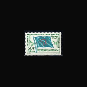 Gabon, Sc #165, MNH, 1962, Flag, African-Malgache Union - Picture 1 of 1