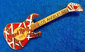 LOS ANGELES EDDIE VAN HALEN RED & WHITE KRAMER GUITAR 3LC GRID Hard Rock Cafe - Imagen 1 de 1
