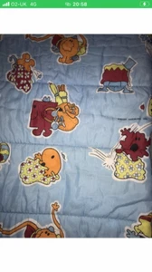 Mr Men 1981 Vintage Kids Retro Camping Glamping Sleeping Bag Single Rare - Picture 1 of 5