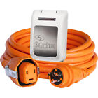 SmartPlug 30 AMP SmartPlug/Twist Type Cordset w/White Inlet Cover- 50 [C30503BM3