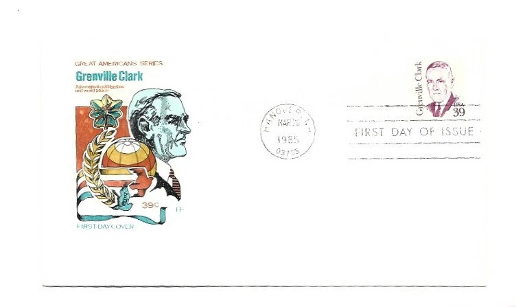 1867 39c Grenville Clark, Farnam, HF, FDC - Image 1 of 1