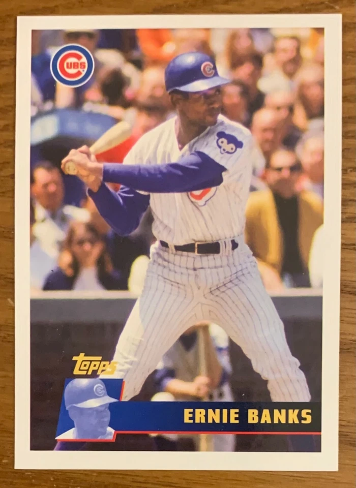 ERNIE BANKS, 2013 TOPPS "CUBS TEAM SET" CARD # 59, CUBS LEGEND ! - Image 1 of 1
