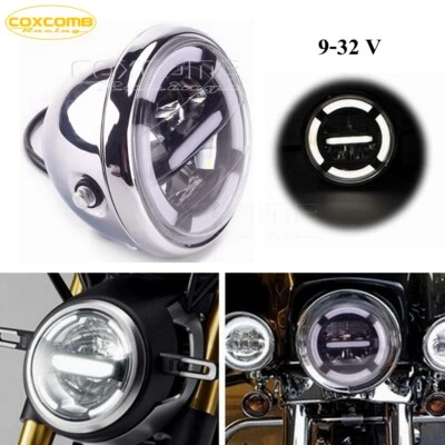 Proyector de faros LED para motocicleta con DRL blanco alto/bajo para Yamaha Honda BMW F800GS Foto 1 de 4