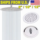 8/10/12 Inch High Pressure Rainfall Shower Head Stainless Steel Spray Faucet
