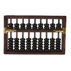Vintage-style Chinese Wooden Abacus, Chinese Lucky Calculator - Black
