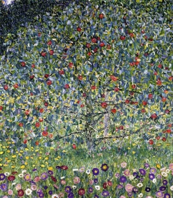 Impressão em tela giclée Gustav Klimt macieira 8x10 arte de parede paisagem art nouveau - Imagem 1 de 2