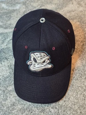 Vintage Mighty Ducks of Anaheim Hat Cap Strap Back Mens Black NHL Hockey 90s - Image 1 of 4