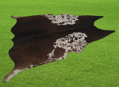 100% New Cowhide Rugs Area Cow Skin Leather (54" x 54") Cow hide SA-5428 - Image 1 of 3