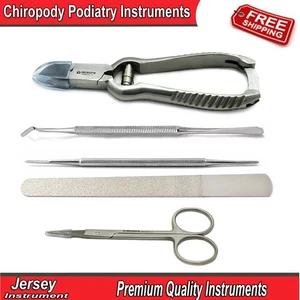 Chiropody Podiatry Tools Kit Ring Barrel Nail Cutter Nails Care File Scissors CE - Picture 1 of 6