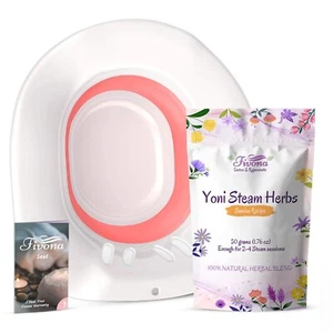 Yoni Steam Kit 2-in-1 Bundle Expandable Seat with Fivona Sunrise Recipe Blend - Picture 1 of 6