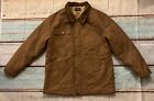 BOEING Swingster Field Jacket Men's Brown Canvas Coat Quilted Lined Size Large