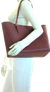 Brooks Brothers Damen-Laptoptasche aus Saffianoleder weinrot - Bild 1 von 13