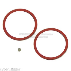 Two Victor Victrola No.2 Reproducer Diaphragm Gaskets NEW parts with beeswax - Picture 1 of 3