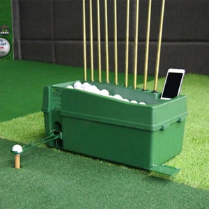 Dispensador de pelotas de golf verde máquina automática organizador de palos de golf con soporte para tacos - Imagen 1 de 12