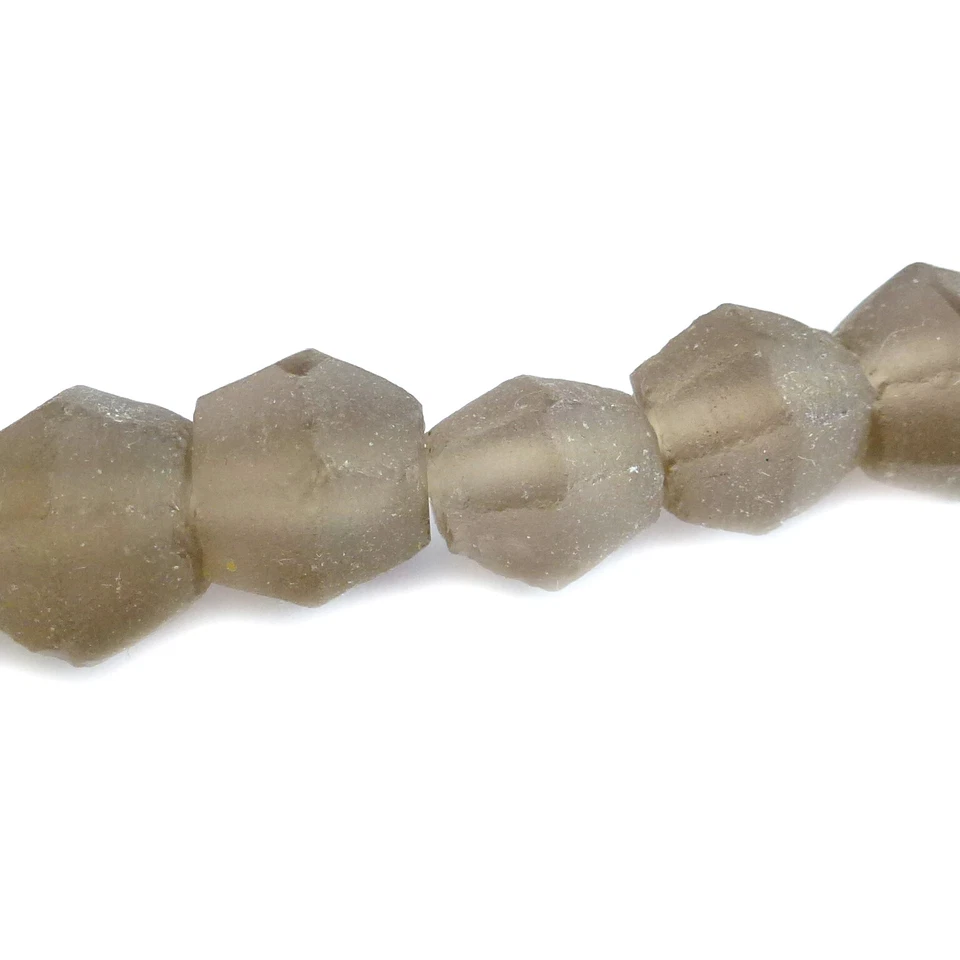 Glasperlen Nuggets Bali Indonesien rauchquarz 10-13 mm Perlen nenad-design N032 - Bild 1 von 4