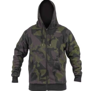 Avid Distortion Camo Zip Hoodie Hoody Carp Fishing SIZE MEDIUM