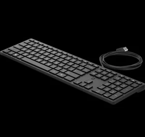 HP Wired Desktop 320K Keyboard,USB (L96909-001) - Picture 1 of 5
