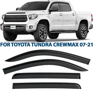 Protectores de lluvia viseras de ventilación para Toyota Tundra CrewMax 2007-2021 - Imagen 1 de 10