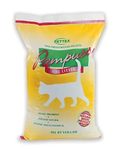 Pettex Pampuss Woodbase Bio-degradable Cat Litter, 15 Liter - Picture 1 of 3
