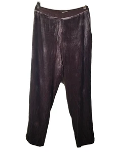 Cami NYC Womens Velvet Pants Small REVOLVE Straight Leg Mauve Lined High Rise - Picture 1 of 5